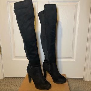Diba Femma Women Round Toe
Synthetic Black Over The Knee Boot